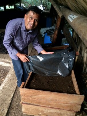 Vermicompost at Francis Ford Coppola's Blancaneaux Lodge Belize