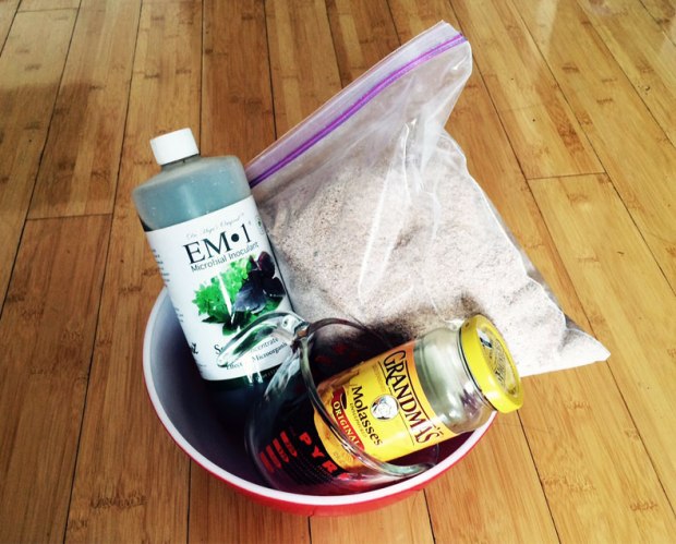 DIY Bokashi EM-1 Molasses Wheat Bran 